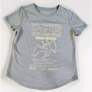 Led Zeppelin The Song Remains The Same World Premiere Est 1968 Women's Med Shirt